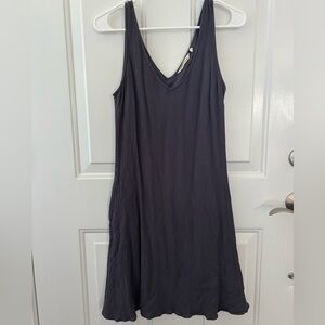 Soft Surroundings Charcoal Sleeveless Gauze Dress Size XS